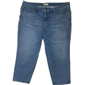 Madewell stovepipe jeans plus size 28 Euclid wash
